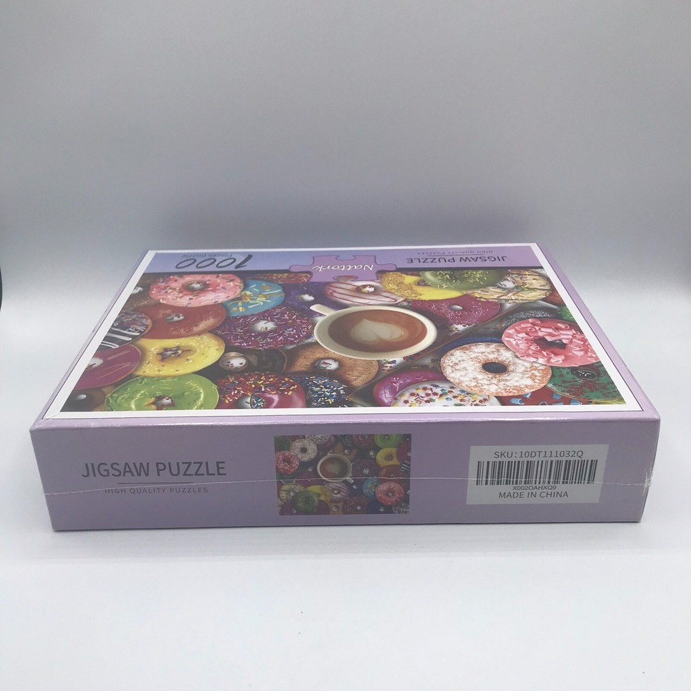 Nattork Delicious Donuts 1000 Piece Puzzle-NEW SEALED - Picture 3 of 6